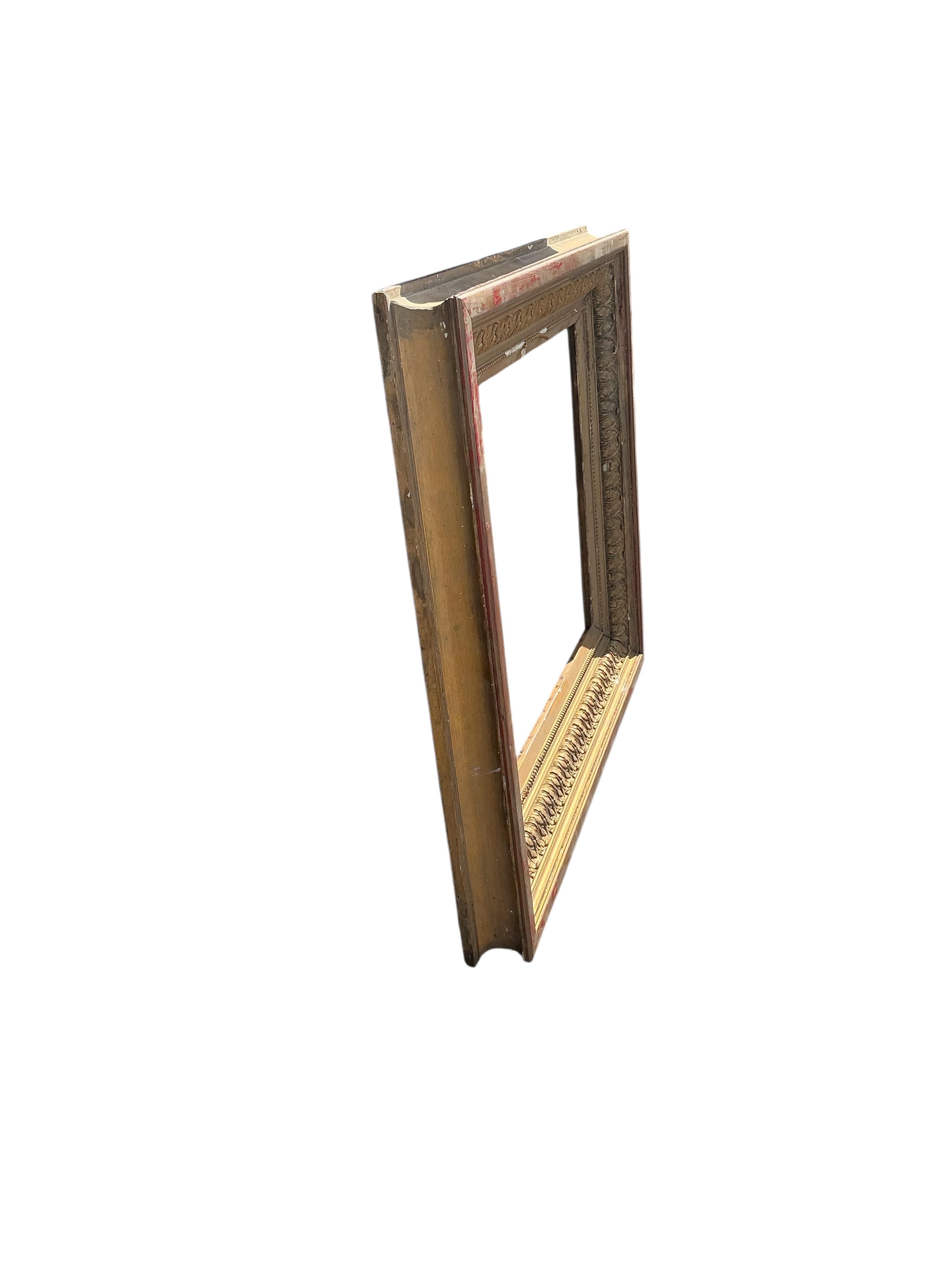 Five Victorian and later rectangular giltwood and composition picture frames, largest width 85cm, height 146cm